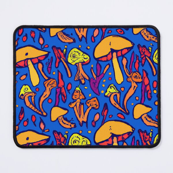 Item preview, Painted abstract colorful mushrooms designed and sold by HappyTrippy.