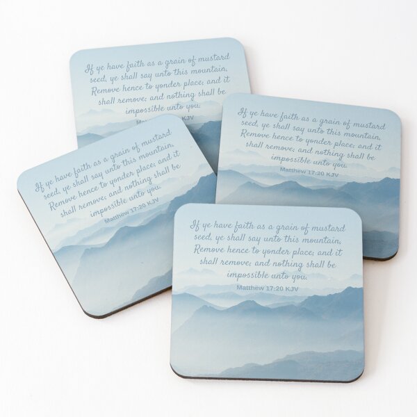 Item preview, Matthew 17:20 King James Version Bible Verse designed and sold by Caregiverology.