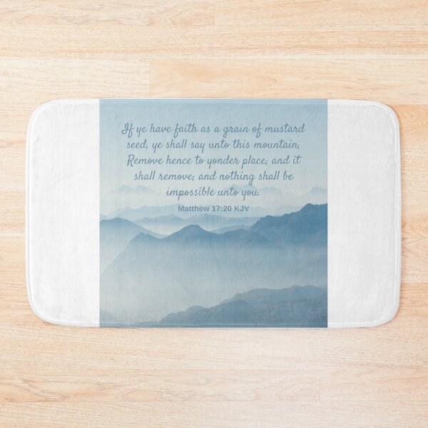 Item preview, Matthew 17:20 King James Version Bible Verse designed and sold by Caregiverology.