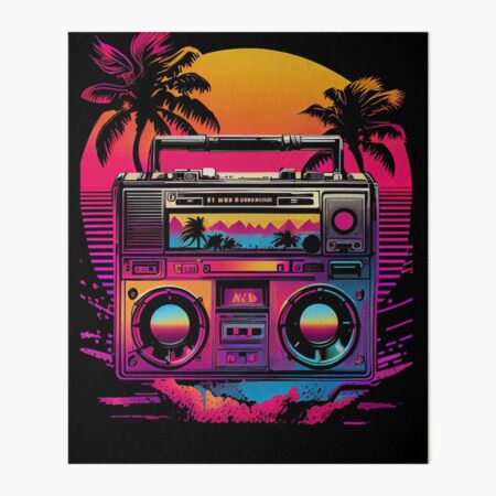 アート・デザイン・音楽 2G #80 Johansen Skovsted Synthwave Retrowave Boombox 80s Colorful Graphic