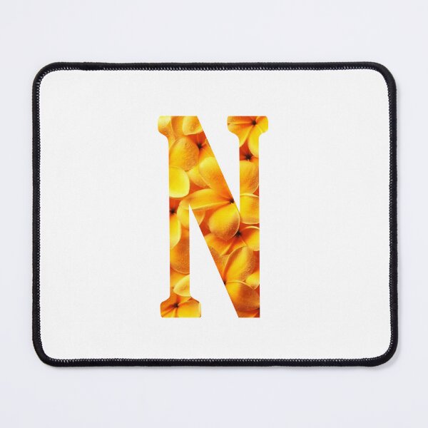 Artikelvorschau, N Botanical Monogram. Detailed YELLOW Flowers Drawing Sticker entworfen und verkauft von Cici-Chan.