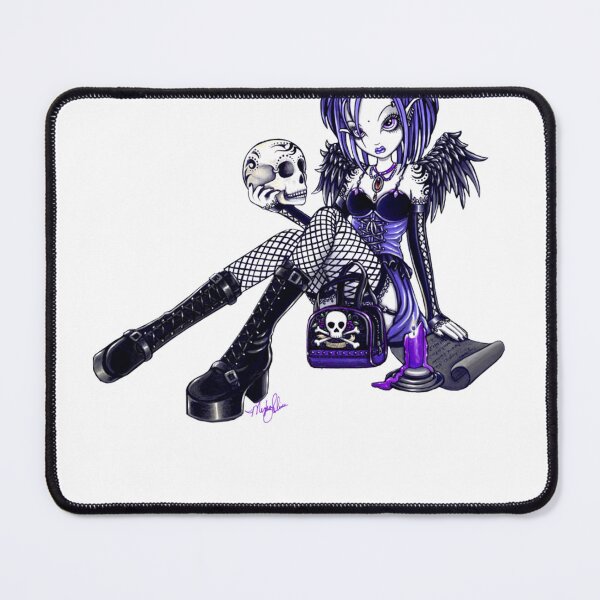 Item preview, Gabriella Gothic Tattoo Skull Angel Fae designed and sold by NashArtChic.