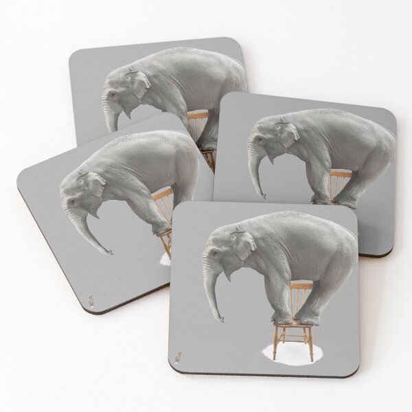 Item preview, Atychiphobia Illustration Elephant Afraid Of Mouse  designed and sold by Pebasfa.