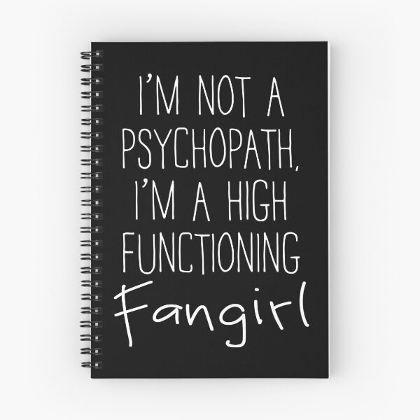 Item preview, High Functioning Fangirl designed and sold by NerdCatShop.