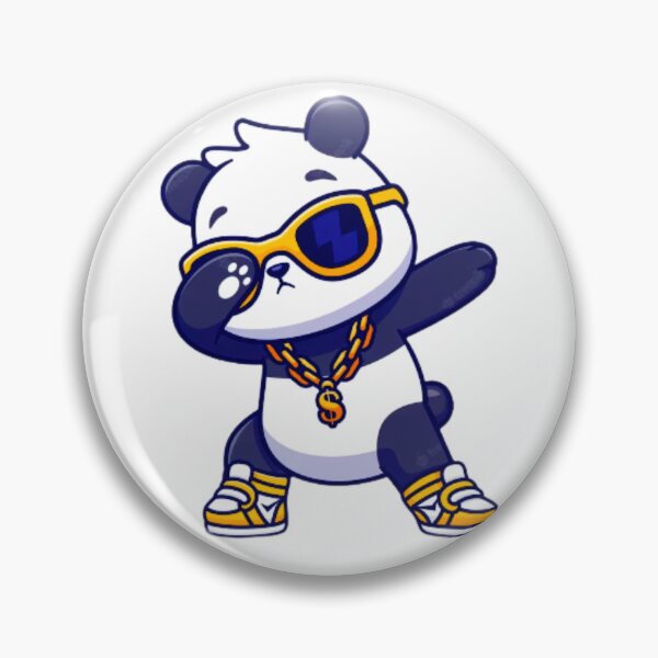 Item preview, Dabbing Panda with Gold Chain and Glasses designed and sold by TaibVVS.