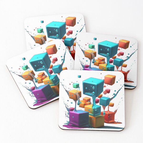 Item preview, Colorful Ice Cubes designed and sold by zzibel.