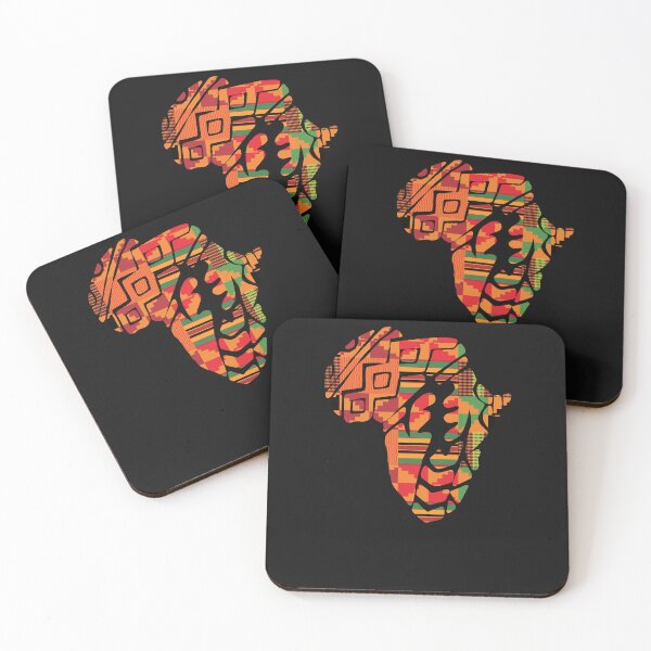 Item preview, African map with Gye Nyame Kente Pattern designed and sold by Logiamerch.