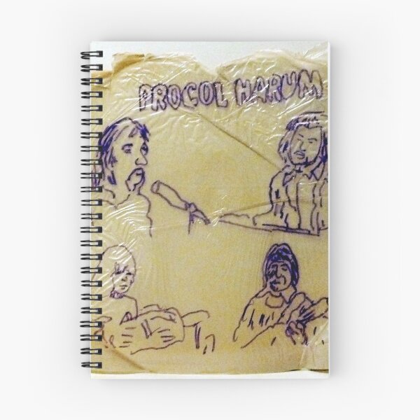 Item preview, Procol Harum drawing on record album inner sleeve designed and sold by Stacey Lazarus.