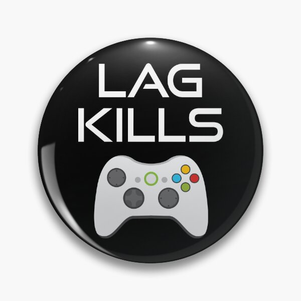 Item preview, Lag Kills Gamer designed and sold by NerdCatShop.