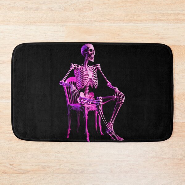 Item preview, Pink skeleton skull art designed and sold by Simone Davino.