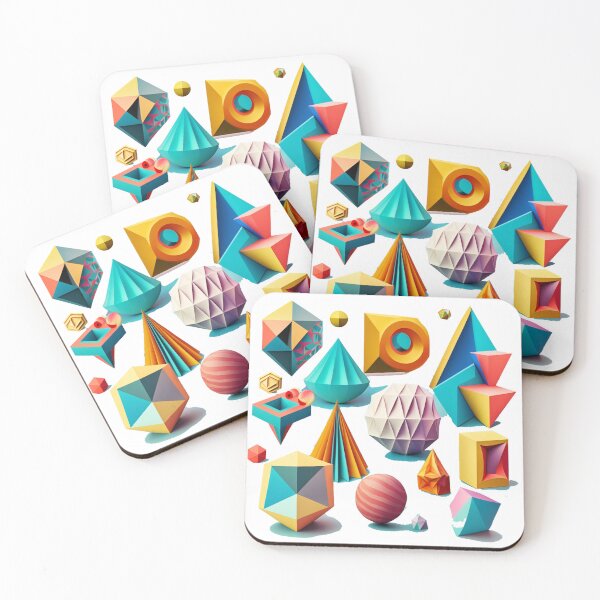 Item preview, Colorful and Geometric Ice Cube Designs designed and sold by zzibel.