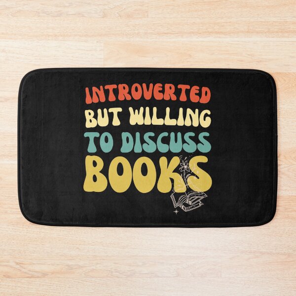 Item preview, Introverted But Willing To Discuss Books Retro Colors designed and sold by ZingAndPep.