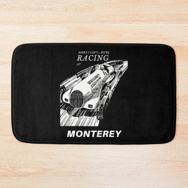 Artikelvorschau, Ich kann nicht, wir fahren in Monterey, Kalifornien, USA - Motorsport Car Racing Raceway Vintage Poster entworfen und verkauft von Vintage-TM.