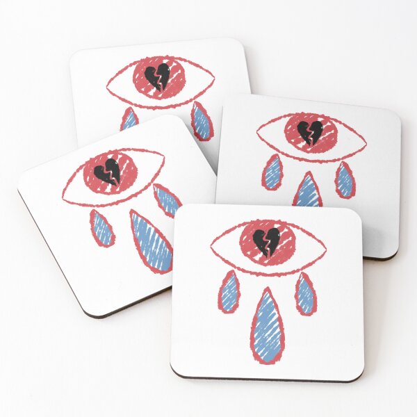 Item preview, Crying eye with a broken heart designed and sold by MalkyTea.