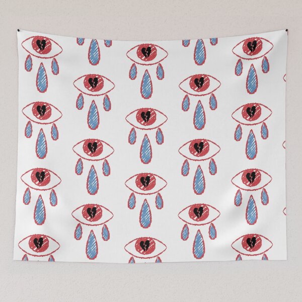 Item preview, Crying eye with a broken heart designed and sold by MalkyTea.