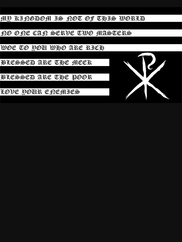 Christian Flag Black Chi Rho Antifa Sticker for Sale by