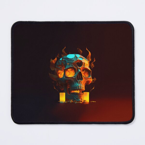 Item preview, Flame skull art designed and sold by Simone Davino.