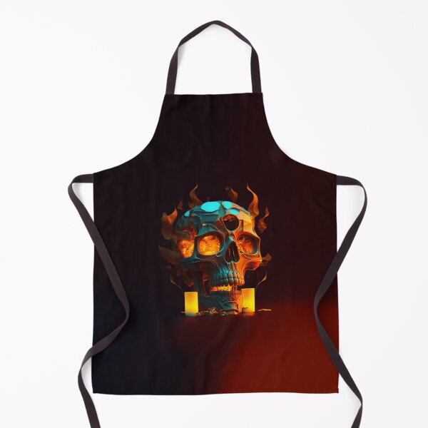 Item preview, Flame skull art designed and sold by Simone Davino.