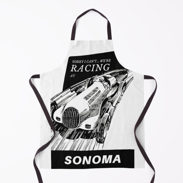 Item preview, I can't we're racing at Sonoma, California, USA - Motorsport Car Racing Raceway Vintage Poster designed and sold by Vintage-TM.