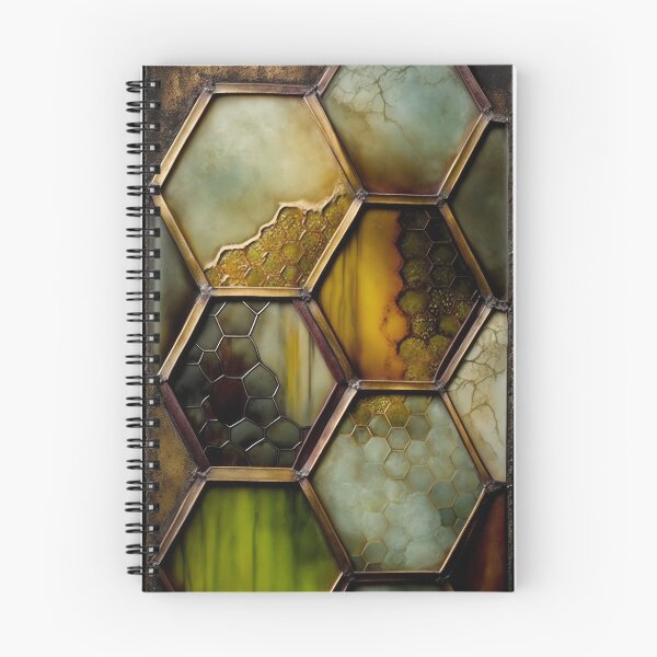 Item preview, Vibrant Golden Hexagons: A Digital Artwork of Honeycomb Glass designed and sold by EvyeniaArt.