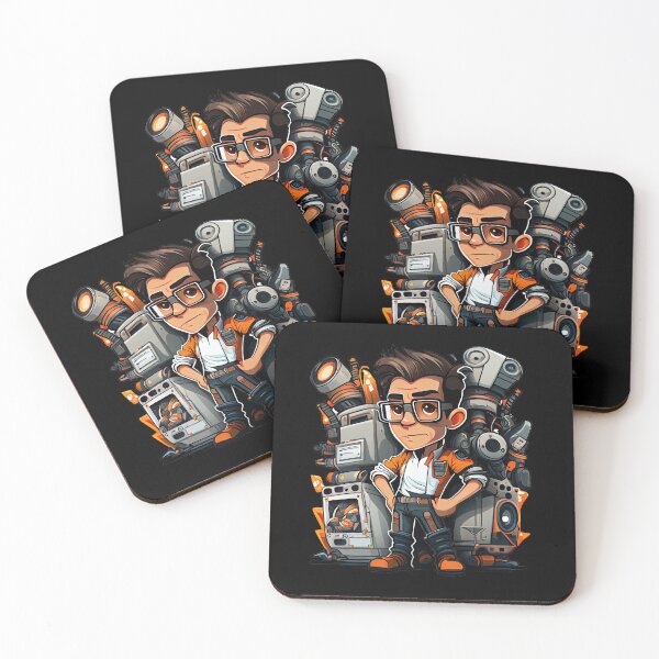 Item preview, Cool Cartoon Crazy Engineer designed and sold by Piotrek0001.