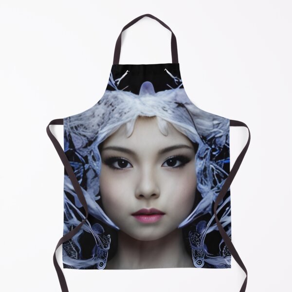 Item preview, Blue Symmetry: A Photorealistic Portrait of a Young Woman designed and sold by masabo.