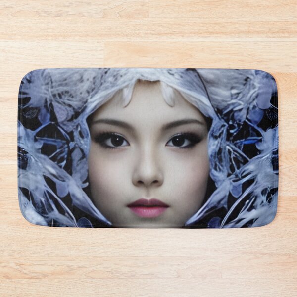 Item preview, Blue Symmetry: A Photorealistic Portrait of a Young Woman designed and sold by masabo.
