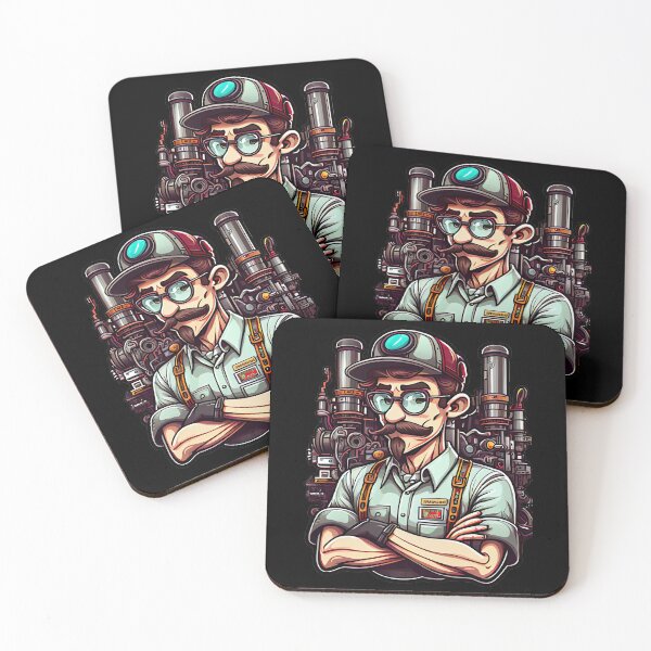 Item preview, Cool Cartoon Crazy Engineer designed and sold by Piotrek0001.