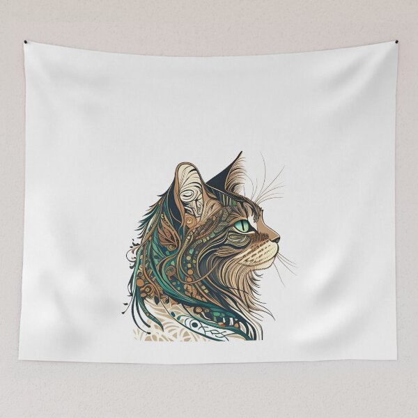 Item preview, Cat Boho Lover Cat Lover Cat Colorful Cat Cute designed and sold by fredrickmassey.