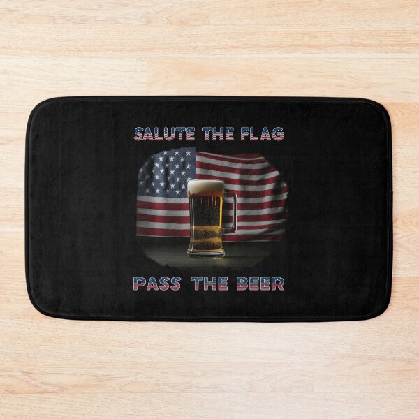 Item preview, Salute The Flag, Pass The Beer - A Patriotic Design designed and sold by Mindful-Designs.