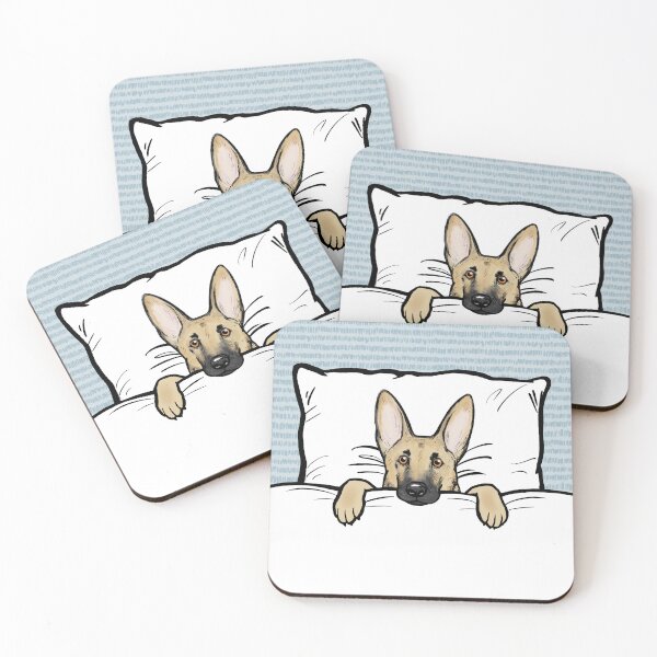 Item preview, German Shepherd Dog Tucked In designed and sold by Jenn Inashvili.