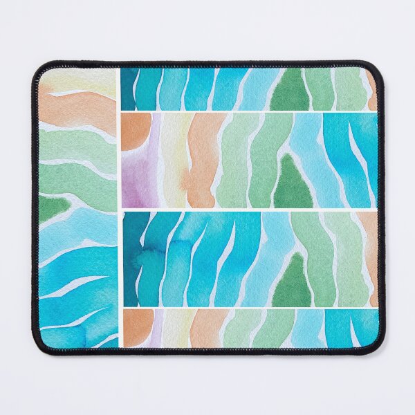 Item preview, Watercolor Abstract Landscape Block Print designed and sold by Ericksondesigns.