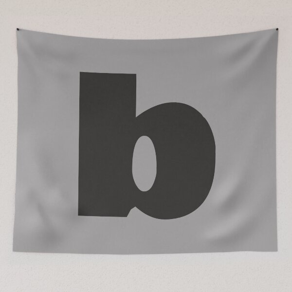 Item preview, Modern letter b initial Large bold letters typography simple minimalist black and white designed and sold by tanabe.