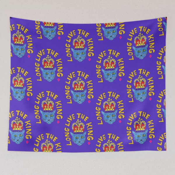 Item preview, Long Live the King Cat designed and sold by MiowandMolly.