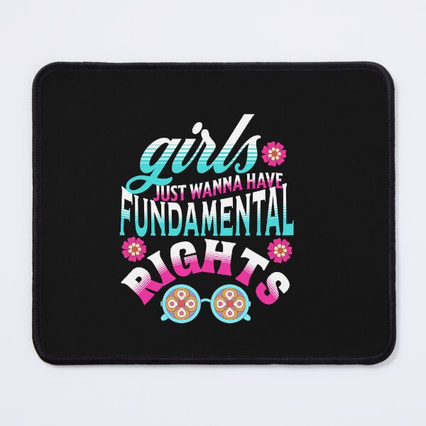 Item preview, Girls Just Wanna Have Fundamental Rights Floral Typography Girl Boss Retro Quote designed and sold by thedazzlingmonk.