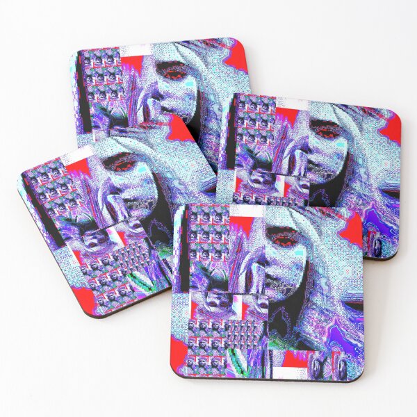 Item preview, Vaporwave woman in glitch pattern. Retrowave vintage pop. designed and sold by Sorhochar.