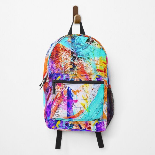 Item preview, Abstract rainbow painting designed and sold by Grey Robinson.