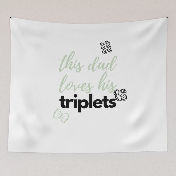 Item preview, This Dad Loves His Triplets designed and sold by zakariyae.