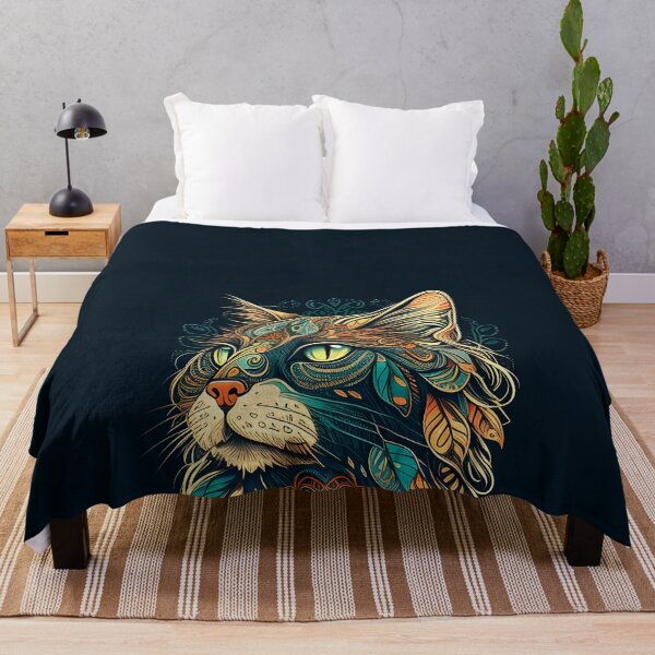 Item preview, The Cat Boho Art Abstract designed and sold by bernardbowman.