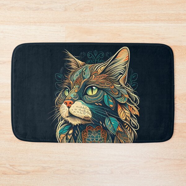 Item preview, The Cat Boho Art Abstract designed and sold by bernardbowman.