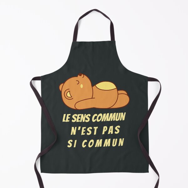 Item preview, Cute bear with Voltaire quote: Le sens commun n'est pas si commun designed and sold by artbleed.