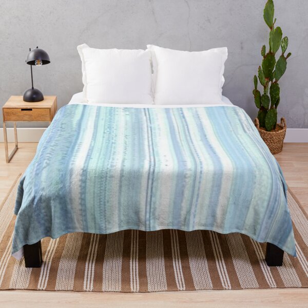Item preview, Vertical Lines Minimalist Art in Pale Blues designed and sold by ZedColors.