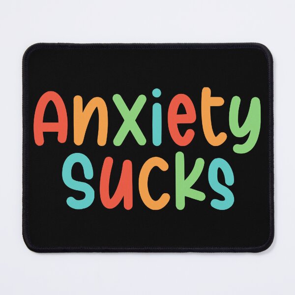 Item preview, Anxiety Sucks designed and sold by NerdCatShop.