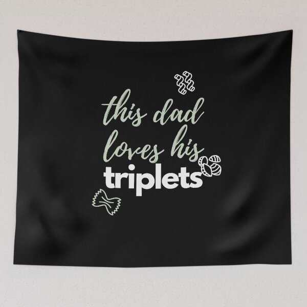Item preview, This Dad Loves His Triplets designed and sold by zakariyae.