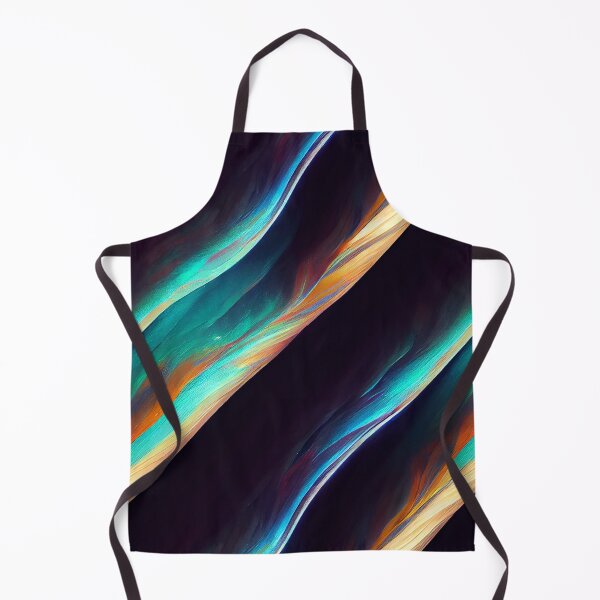 Item preview, colorful waves in the galaxy abstract pattern designed and sold by AstraNovaStudio.
