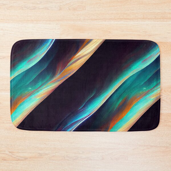 Item preview, colorful waves in the galaxy abstract pattern designed and sold by AstraNovaStudio.
