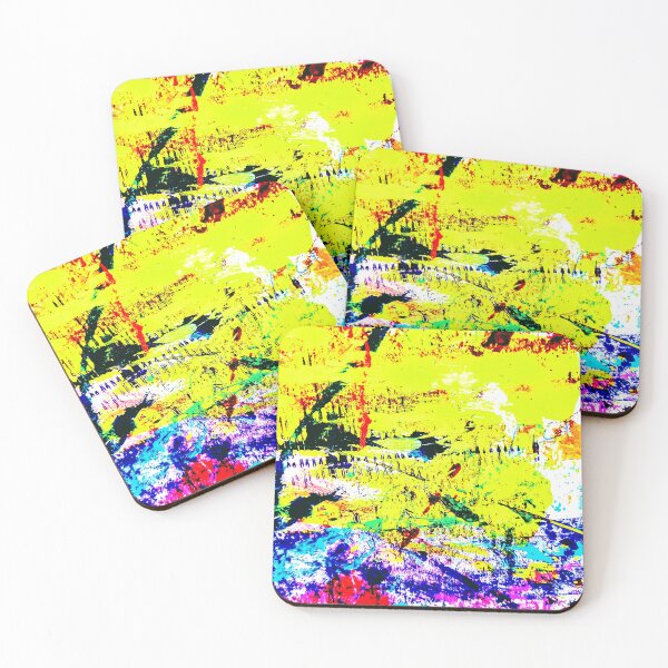 Item preview, Colorful expressive abstract painting bright  designed and sold by Grey Robinson.