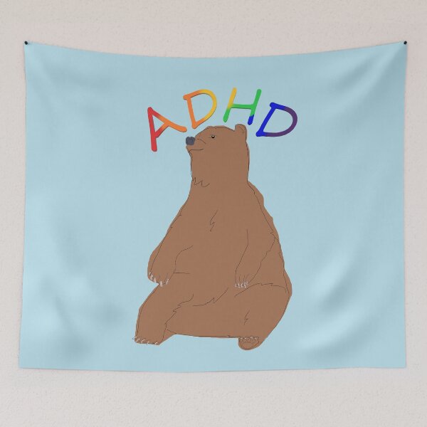 Item preview, ADHD Bear designed and sold by LilMorsels.