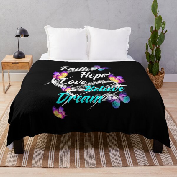Item preview, Butterfly Faith Hope Love Believe Dream designed and sold by ArtMuni99.