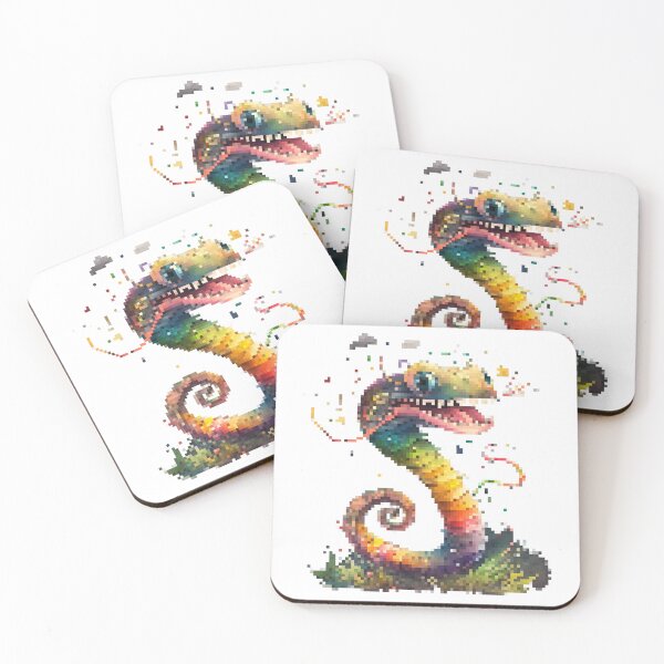 Item preview, 16-bit pixel colorful snak designed and sold by fanzen69.
